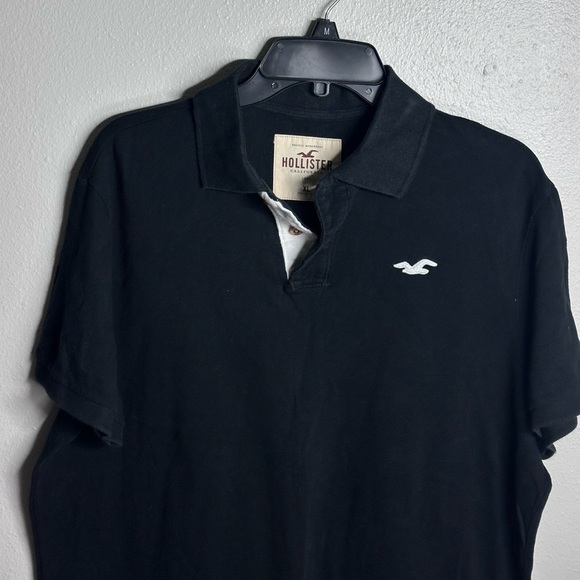 Hollister Men‎ Black Polo Preppy Casual Short Sleeve Shirt Size XL. - Picture 2 of 9